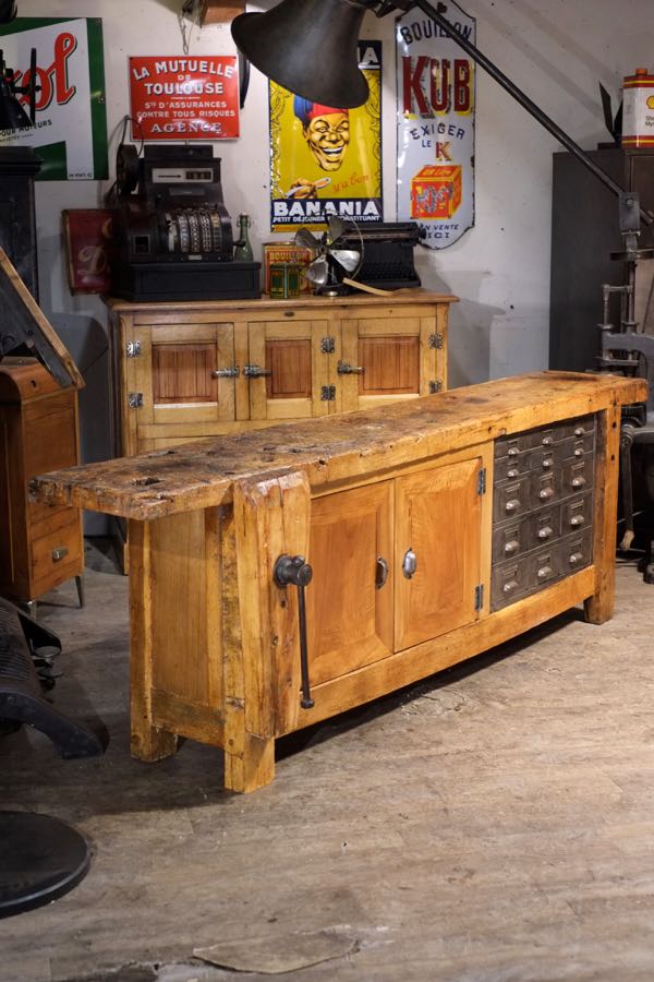 meuble de metier etabli transforme 